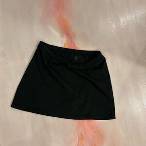 Classic Dark Green Mini Skirt